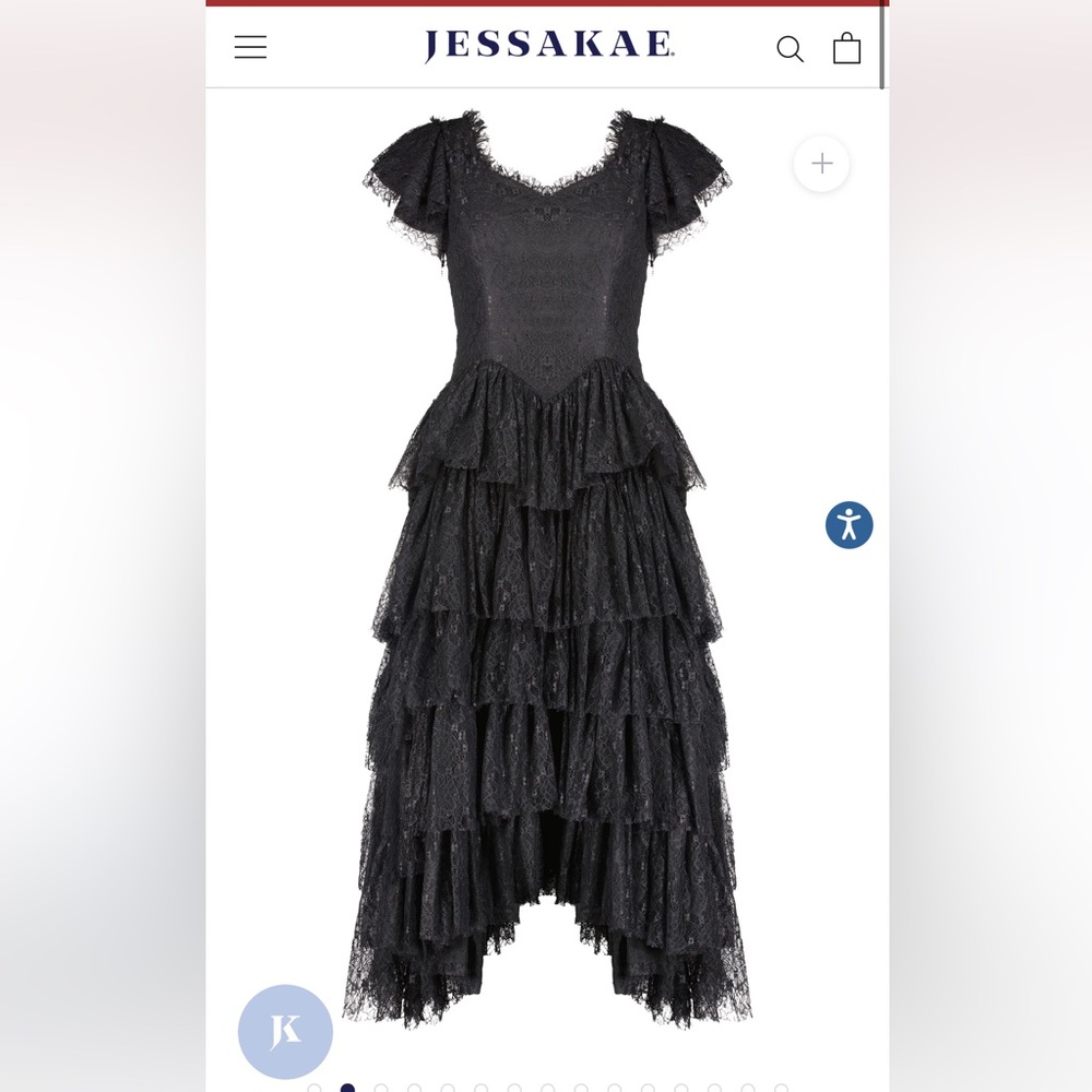 Black lace dress